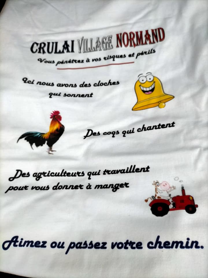 T-shirts de la sauvegarde de l’église de Crulai
