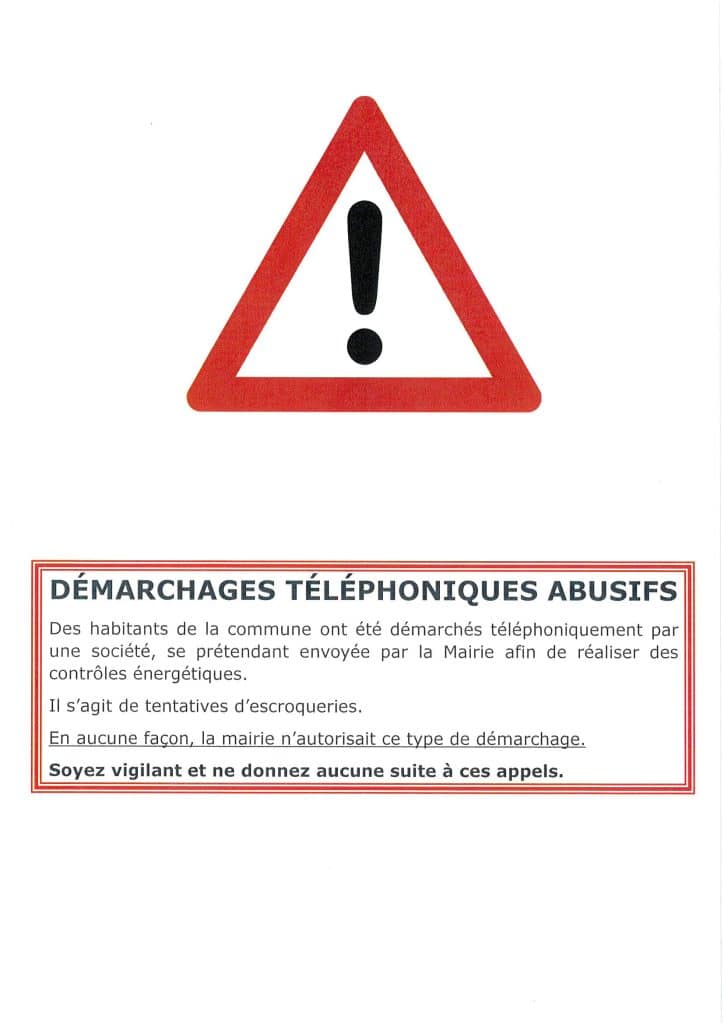 DEMARCHAGES TELEPHONIQUES ABUSIFS